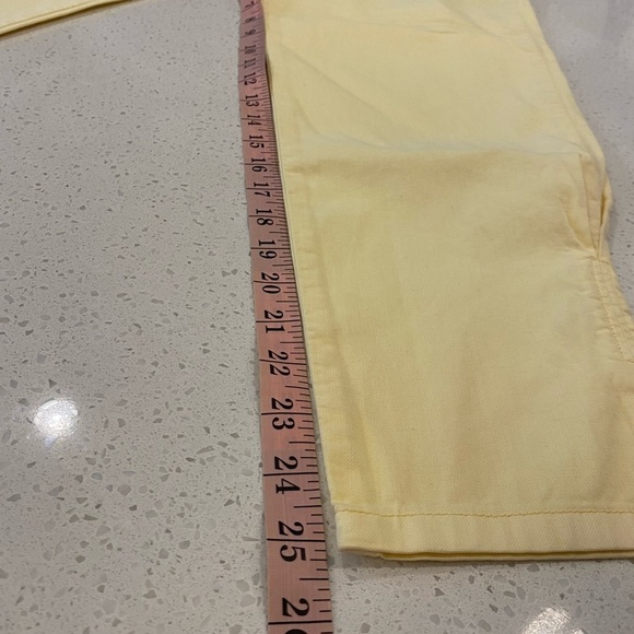 Joie Mirenda Yellow High Rise Cropped Tapered Pants Color Banana NEW - Picture 8 of 15